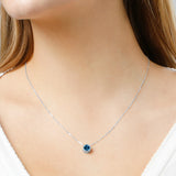 Solitaire Bezel Set Gemstone Pendant in 14k Gold