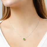 Solitaire Bezel Set Gemstone Pendant in 14k Gold
