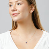 Solitaire Bezel Set Gemstone Pendant in 14k Gold