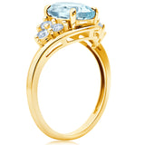 Classic Oval Halo Ring in 10K Gold