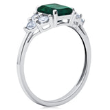 Classic Emerald Cut Ring in 10K Gold