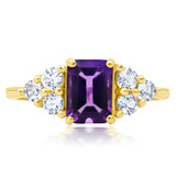 Classic Emerald Cut Ring in 10K Gold