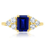 Classic Emerald Cut Ring in 10K Gold