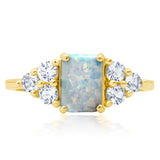 Classic Emerald Cut Ring in 10K Gold