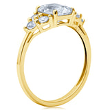 Classic Emerald Cut Ring in 10K Gold