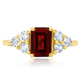 Classic Emerald Cut Ring in 10K Gold