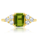 Classic Emerald Cut Ring in 10K Gold