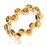 Gemstone Bubble Band in 14k Gold