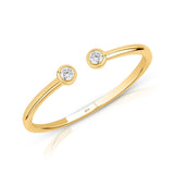 Golden Dew Lab Diamond Open Ring in 10K Gold