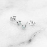 Everyday Solitaire Lab Diamond Studs in 14k Gold, IGI Certified