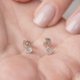 Everyday Solitaire Lab Diamond Studs in 14k Gold, IGI Certified