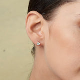 Everyday Solitaire Lab Diamond Studs in 14k Gold, IGI Certified