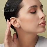 Everyday Solitaire Lab Diamond Studs in 14k Gold, IGI Certified