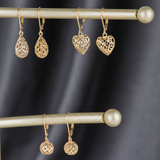 Lattice Ball Dangles in 14k Gold
